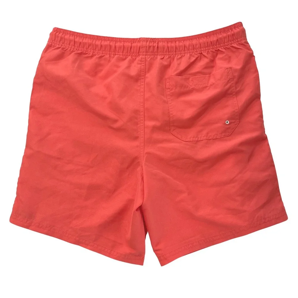 Ocean Pacific OP Mens Swim Shorts‎ M/32-34 Coral Side Stripes Mesh Lined Trunks